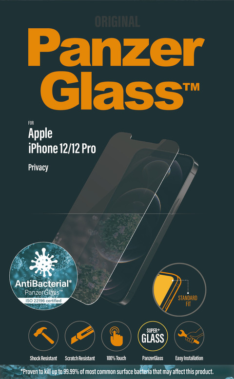 PanzerGlass Case Friendly Apple iPhone 12 / 12 Pro Privacy Protège-écran Verre emballage