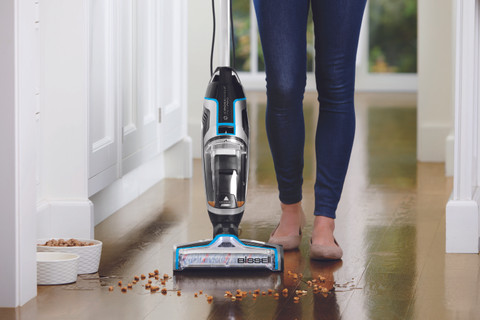 BISSELL 2225N CrossWave Pet Pro 3-in-1 Floor Cleaner product in use