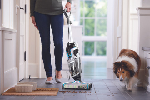 BISSELL 2225N CrossWave Pet Pro 3-in-1 Floor Cleaner product in use