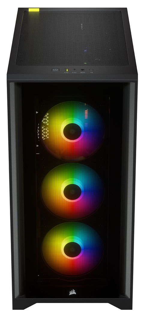 Corsair iCUE 4000X RGB Tempered Glass Mid-Tower ATX Case null