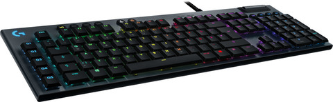 Logitech G815 RGB Mechanische Gaming-Tastatur GL Tactile Qwertz linke seite