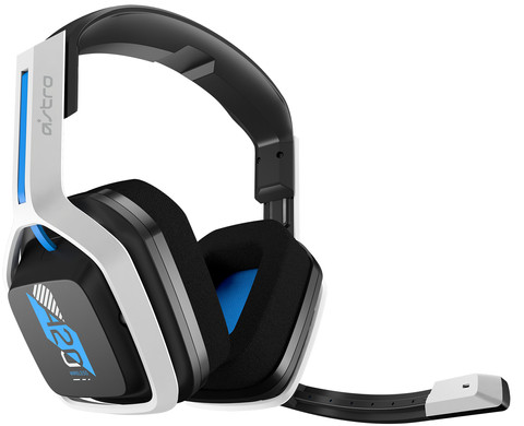 Astro A20 Draadloze Gaming Headset voor PS5, PS4, PC, Mac - Wit/Blauw null