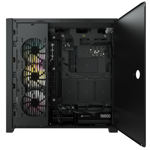 Corsair iCUE 5000X RGB Tempered Glass Mid-Tower ATX Case null