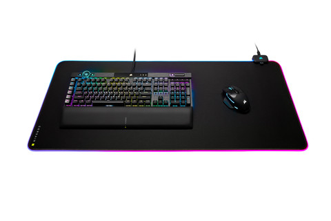 Corsair MM700 RGB Gaming Mouse Pad Extended XL product in use