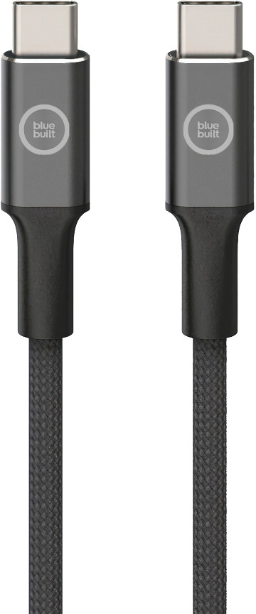 BlueBuilt USB-C to USB-C Cable 3m Nylon Black Main Image