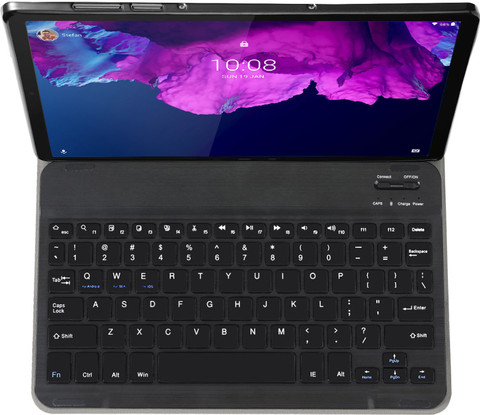 Just in Case Premium Lenovo Tab P11/P11 Plus Keyboard Cover QWERTZ Black top