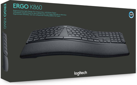 Logitech K860 Ergonomisch Draadloos Toetsenbord Azerty null