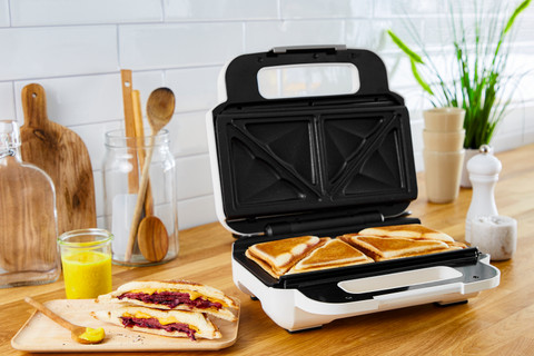 Tefal Snack XL Sandwich Maker SW7011 product in use