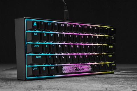 Corsair K65 RGB Mini Mechanisch Gaming Toetsenbord Cherry MX Red Azerty null