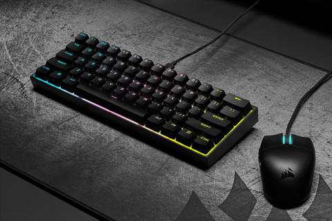 Corsair K65 RGB Mini Mechanisch Gaming Toetsenbord Cherry MX Red Azerty null