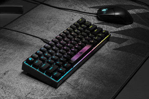 Corsair K65 RGB Mini Mechanisch Gaming Toetsenbord Cherry MX Red Azerty null