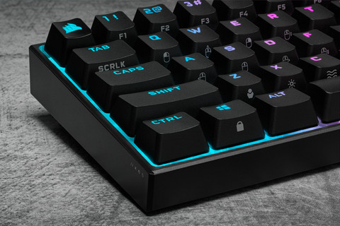 Corsair K65 RGB Mini Mechanisch Gaming Toetsenbord Cherry MX Red Azerty null