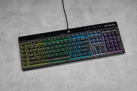 CORSAIR K55 RGB Pro Gaming Keyboard product in use