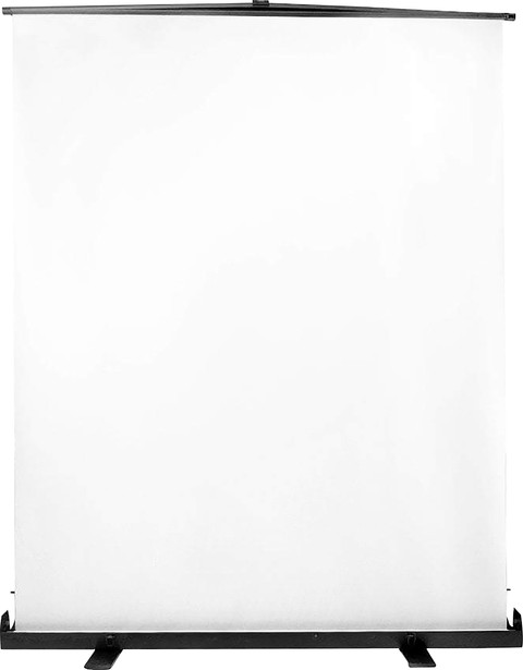 StudioKing Roll-Up Background Screen FB-150200FW 150x200cm White Main Image