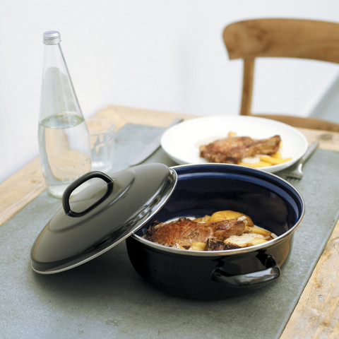 BK Fortalit Stoof/Braadpan 20 cm product in gebruik