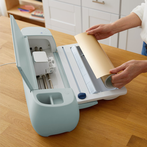 Cricut Roll Holder for Smart Materials product in use