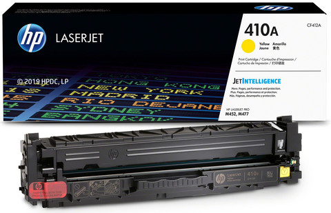 HP 410A Toner Cartridge Yellow packaging