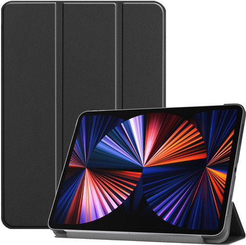 Just in Case Tri-Fold Apple iPad Pro 12,9 Pouces (2022/2021) Book Case Noir détail