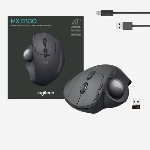 Logitech MX Ergo Wireless Mouse Black null