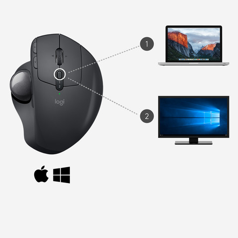 Logitech MX Ergo Wireless Mouse Black null