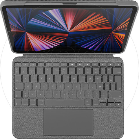 Logitech Combo Touch Apple iPad Pro 11 Pouces (2022/2021/2020) Étui Clavier AZERTY Gris null