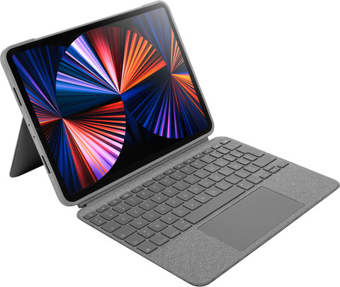 Logitech Combo Touch Apple iPad Pro 11 Pouces (2022/2021/2020) Étui Clavier AZERTY Gris Main Image