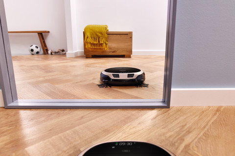 Miele Scout RX3 Home Vision product in gebruik