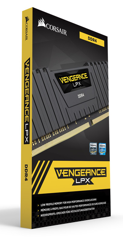 Corsair VENGEANCE® LPX 32GB (2x16GB) DDR4 DRAM 2666MHz C16 packaging