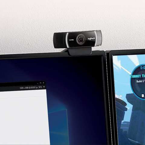 Logitech C922 Pro Stream Webcam product in gebruik