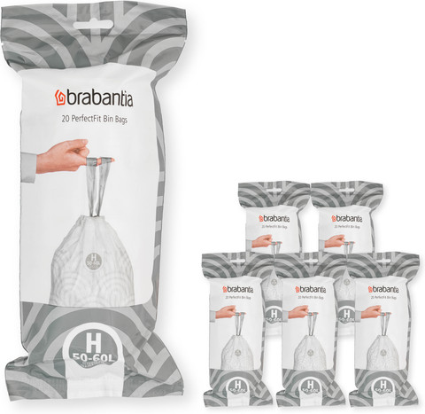 Brabantia Sacs Poubelle Code H - 50-60 Litres (120 pièces) Main Image