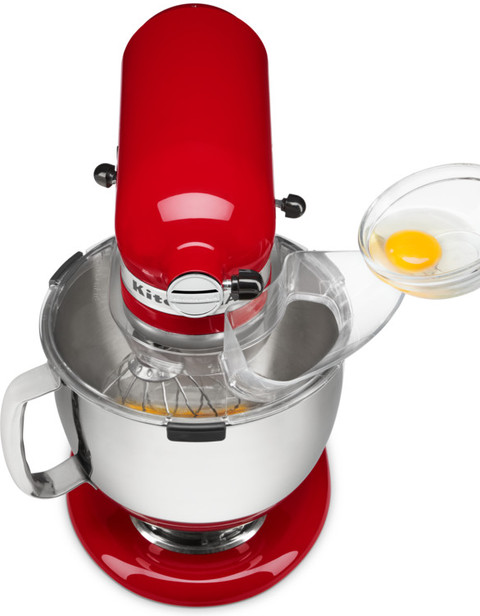 KitchenAid 5KSMTHPS Schenkschild product in gebruik