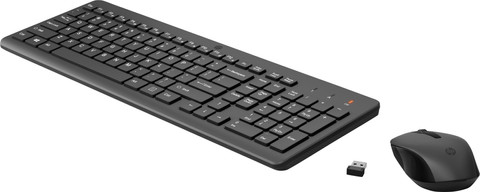 HP 330 Wireless Mouse and Keyboard QWERTY right side