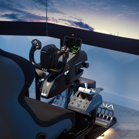 Thrustmaster TCA Yoke Pack Boeing Edition product in use