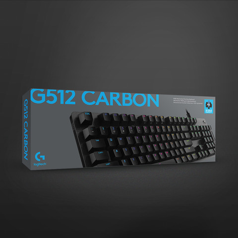 Logitech G512 Carbon Lightsync RGB Mechanical Gaming Keyboard QWERTY null