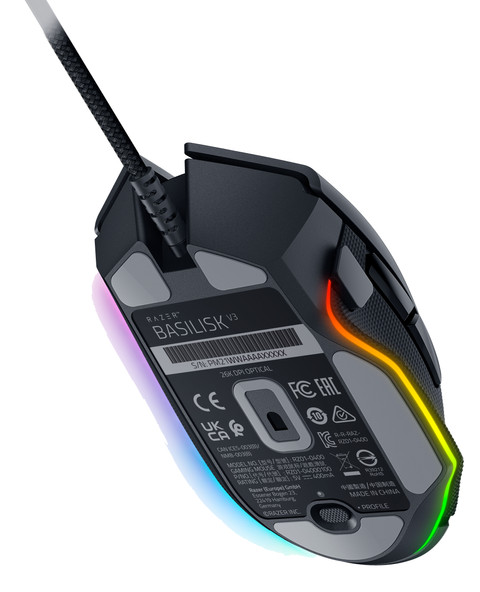 Razer Basilisk V3 Souris Gamer dessous