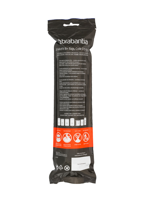 Brabantia Trash Bags Code D - 15-20L (120 units) null