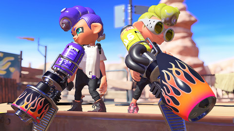 Splatoon 3 + Uitbreidingspas + 3 maanden Nintendo Switch Online product in gebruik