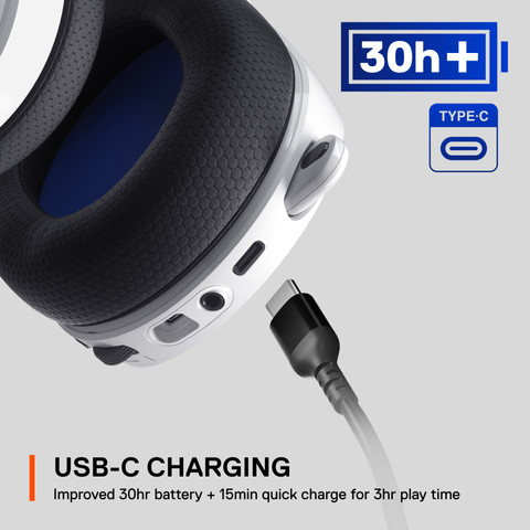 SteelSeries Arctis 7P+ Wit null