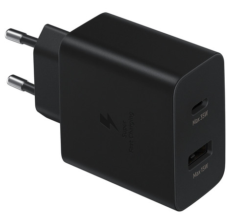 Samsung Chargeur Super Fast Charging avec 2 Ports USB 35 W Noir Main Image