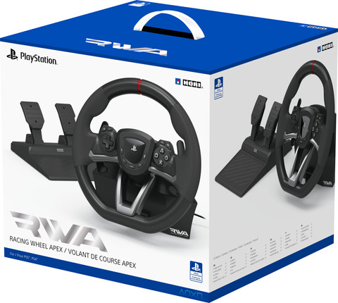 Hori APEX Racing Wheel PS4, PS5, and PC packaging