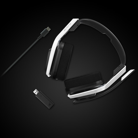 Astro A20 Draadloze Gaming Headset voor PS5, PS4, PC, Mac - Wit/Blauw null