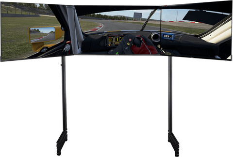 Next Level Racing Elite Free Standing Triple Monitor Stand Add On produit à l'usage