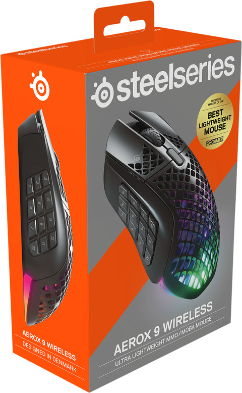 SteelSeries Aerox 9 Wireless Gaming Mouse Black null