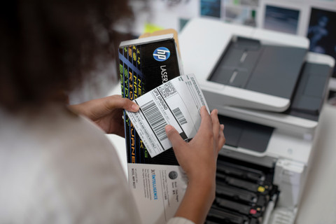 HP 410A Toner Cartridge Black product in use