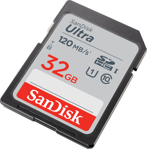 SanDisk SDHC Ultra 32GB 120MB/s front