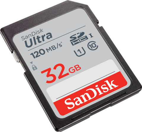 SanDisk SDHC Ultra 32GB 120MB/s front