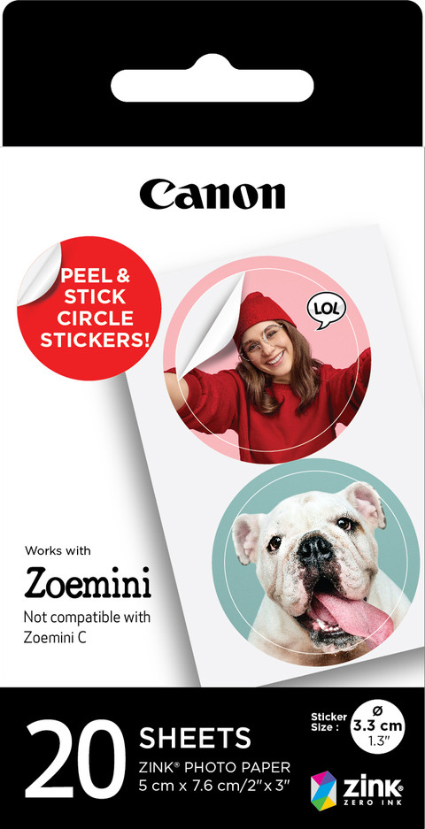 Canon Zink Photo Paper Circle (20 sheets) Main Image