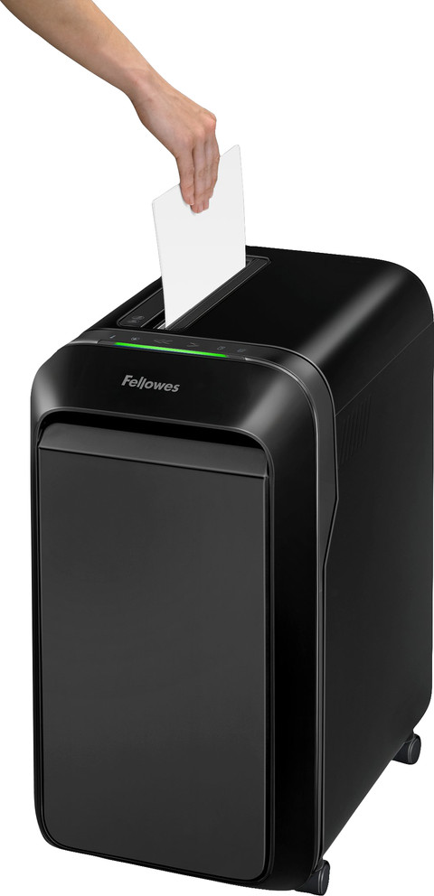 Fellowes Powershred LX221 Black product in use