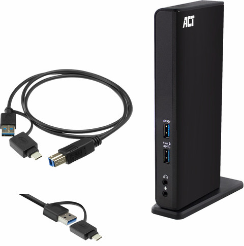 ACT USB-C Dual Monitor Docking Station accessory