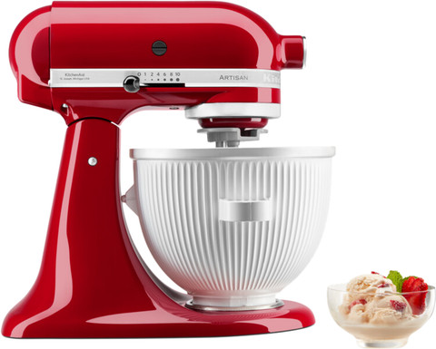 KitchenAid 5KSMICM Ice Cream Maker product in use